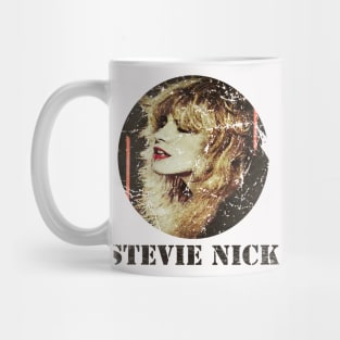 Stevie Nicks-Brush Frame Retro Mug